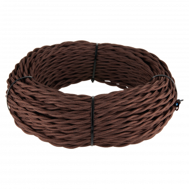 W6452514/ Ретро кабель витой 2х15 (коричневый)